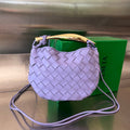 BOTTEGA VENETA SARDINE 20 WITH CHAIN IN ORCHID PURPLE LAMBSKIN
