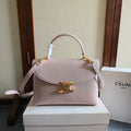 CELINE 25S MEDIUM NINO BAG 25MM IN LIGHT PINK CALFSKIN GOLD HARDWARE