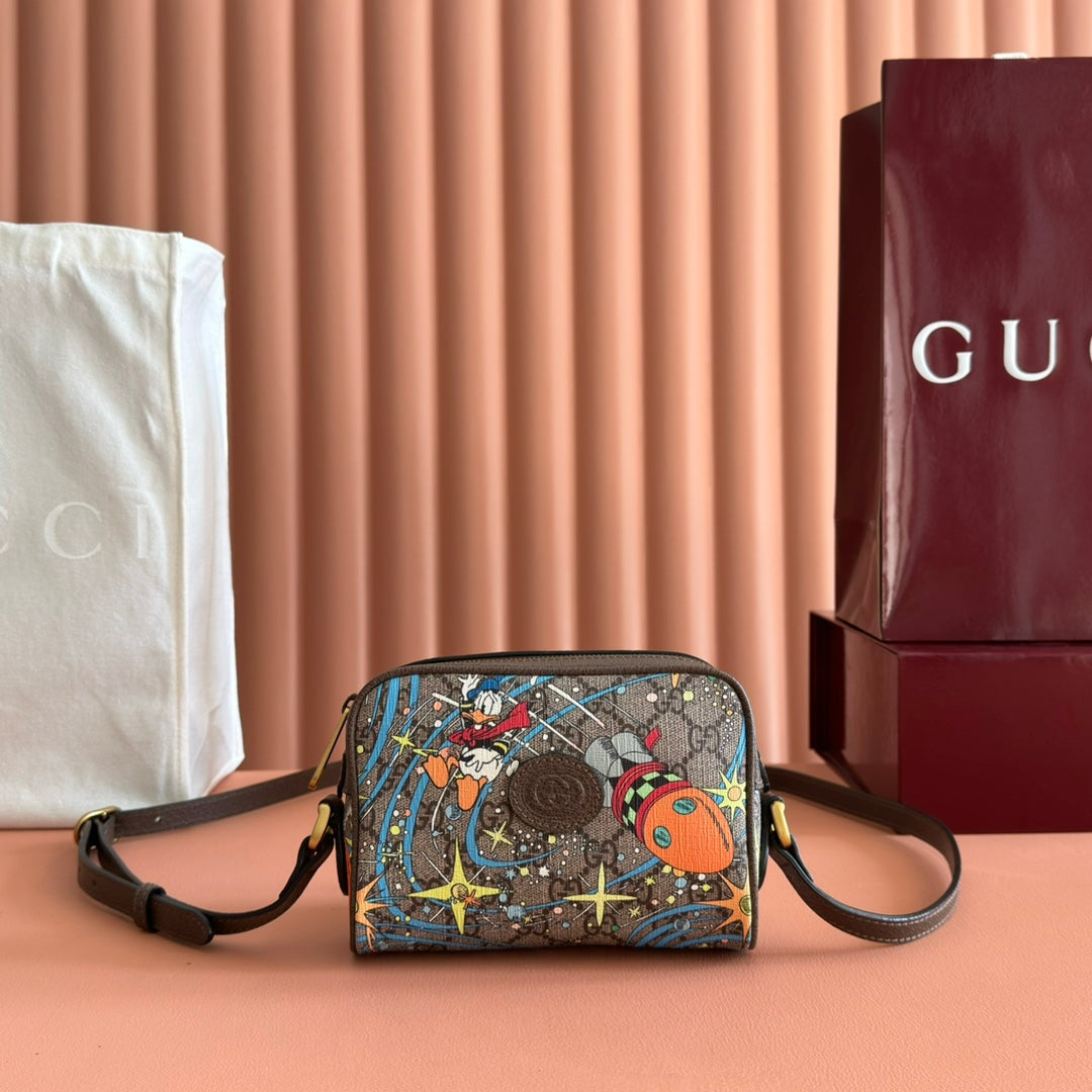 GUCCI 25S SHOULDER BAG 18 CM IN MULTICOLOR CALFSKIN